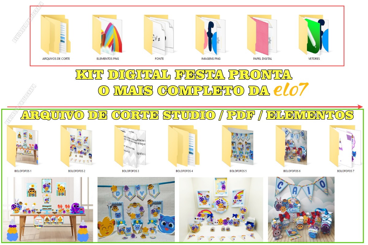 Kit Digital Bolofofos Completo - Imagem 2