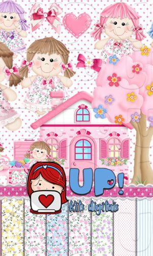 Kit Digital Boneca de Pano
