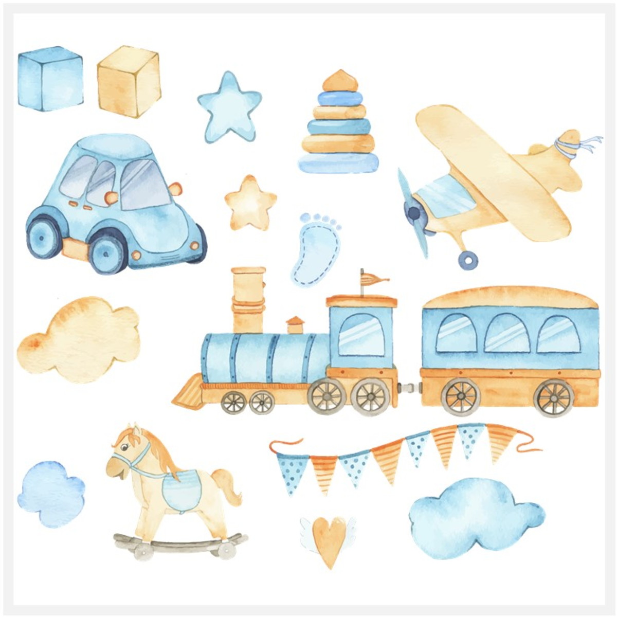 Kit Digital - Brinquedos Aquarela - Imagem 2