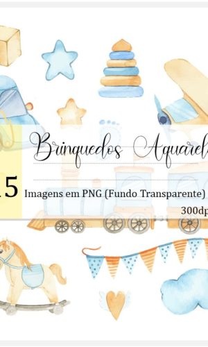 Kit Digital - Brinquedos Aquarela