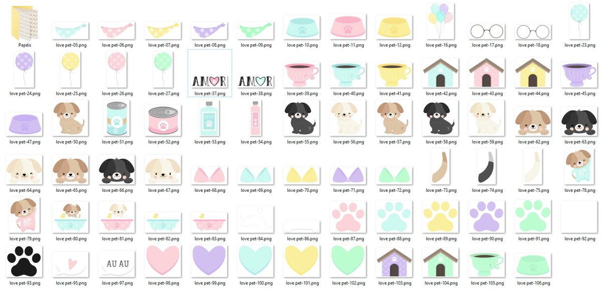Kit Digital Cachorrinhos - Imagem 2