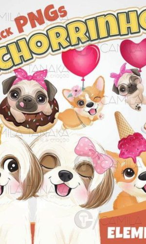 Kit Digital - Cachorros Fofos 2