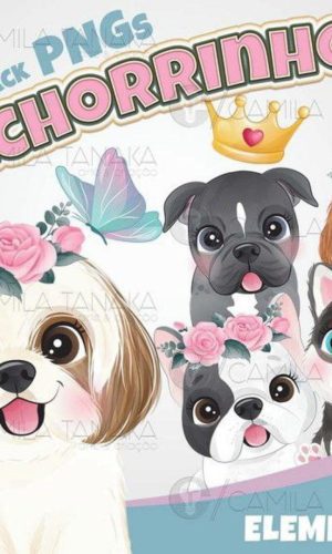 Kit Digital - Cachorros Fofos
