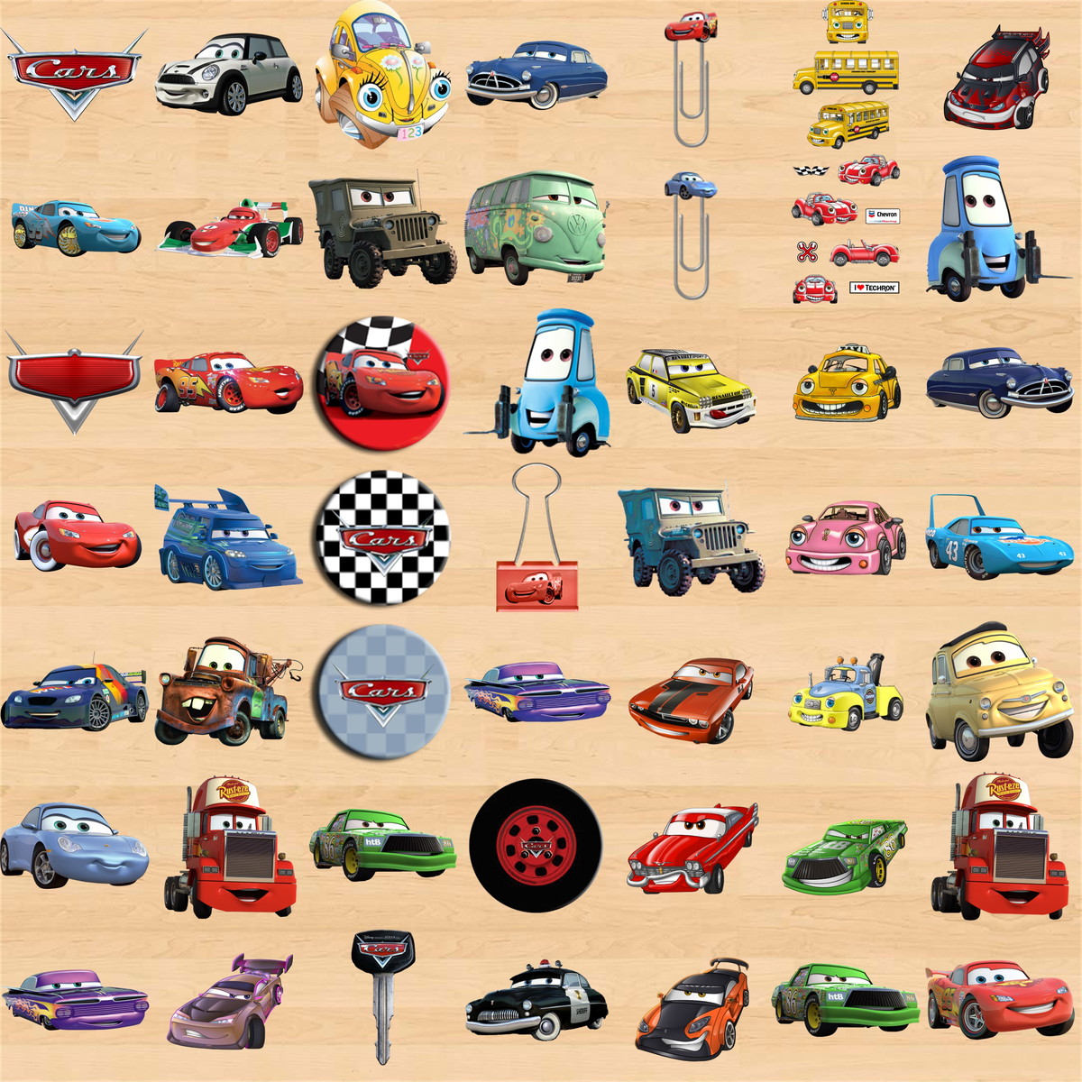 Kit Digital Carros Disney - Imagem 2