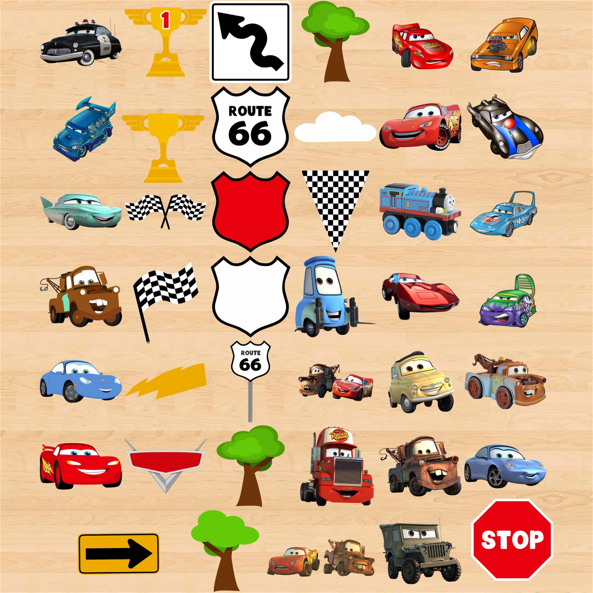 Kit Digital Carros Disney - Imagem 3