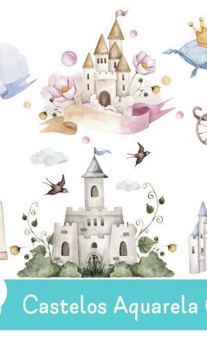 Kit Digital - Castelos Aquarela 01