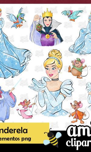 Kit Digital Cinderela Aquarela