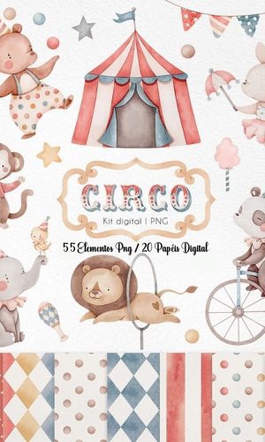 Kit Digital - Circo Aquarela