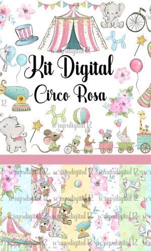 Kit Digital - Circo Rosa