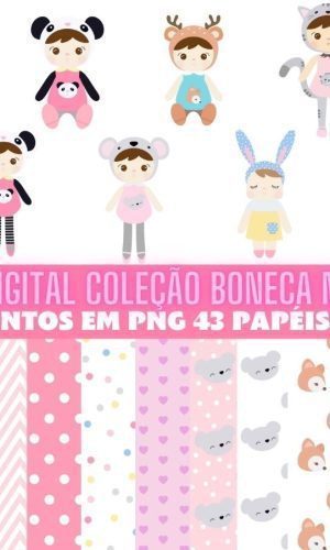 Kit Digital Coleção Boneca Metoo