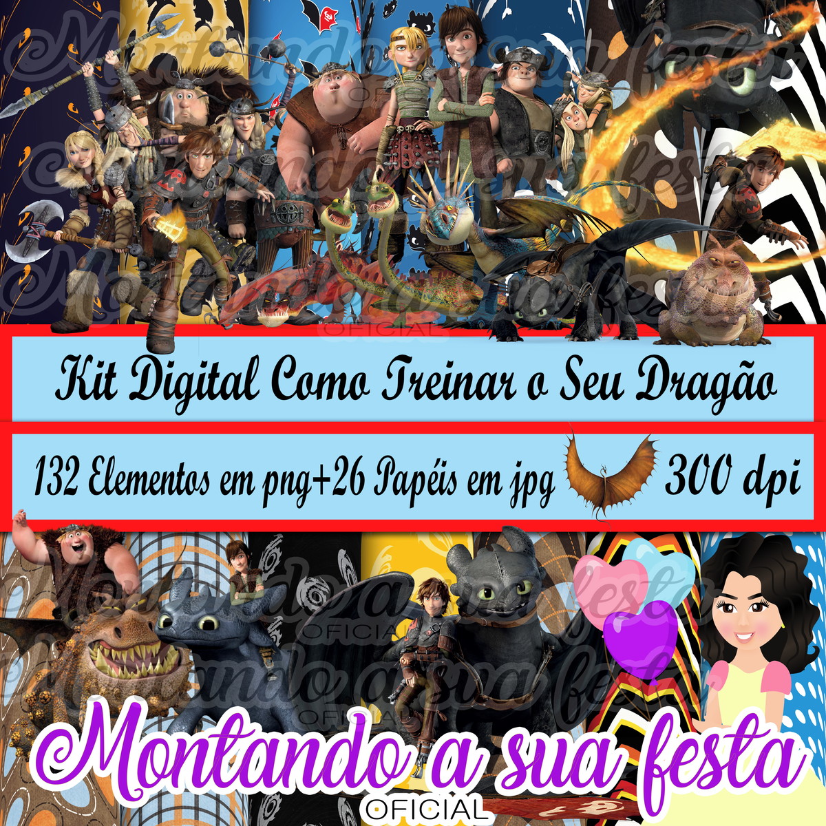 Kit Digital Como Treinar o Seu Dragão