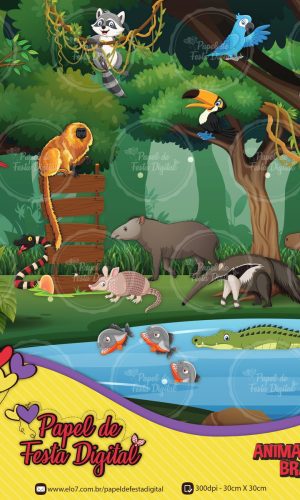 Kit Digital Completo Animais da Fauna Brasileira