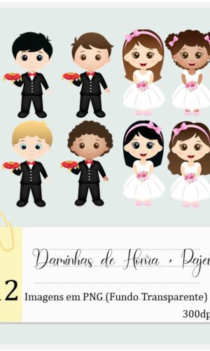 Kit Digital - Daminhas de Honra + Pajem