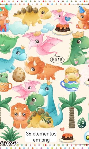 Kit Digital Dinossauro Baby #3