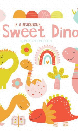 Kit Digital Dinossauro Baby