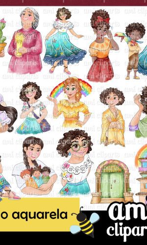 Kit Digital Encanto Aquarela #02