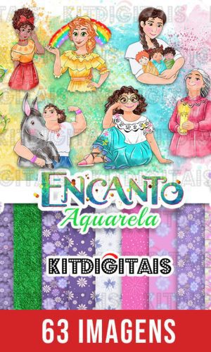Kit Digital Encanto Aquarela