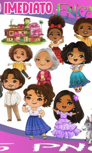 Kit Digital Encanto Cute Aquarela