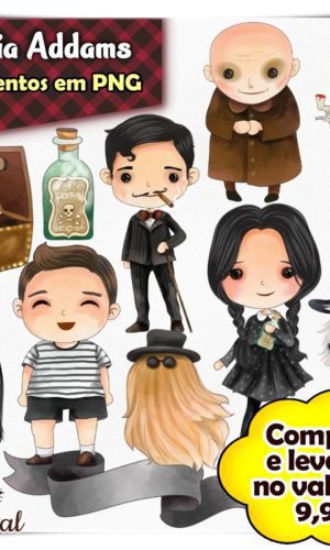 Kit Digital Família Addams