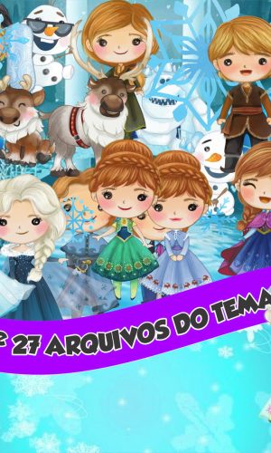 Kit Digital Frozen Aquarela 01 Png