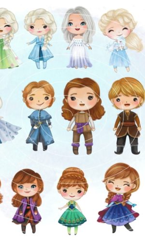 Kit Digital - Frozen Aquarela (cod. 0012)