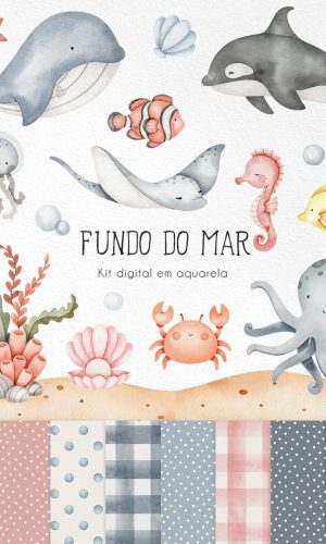 Kit Digital Fundo do Mar Png 32