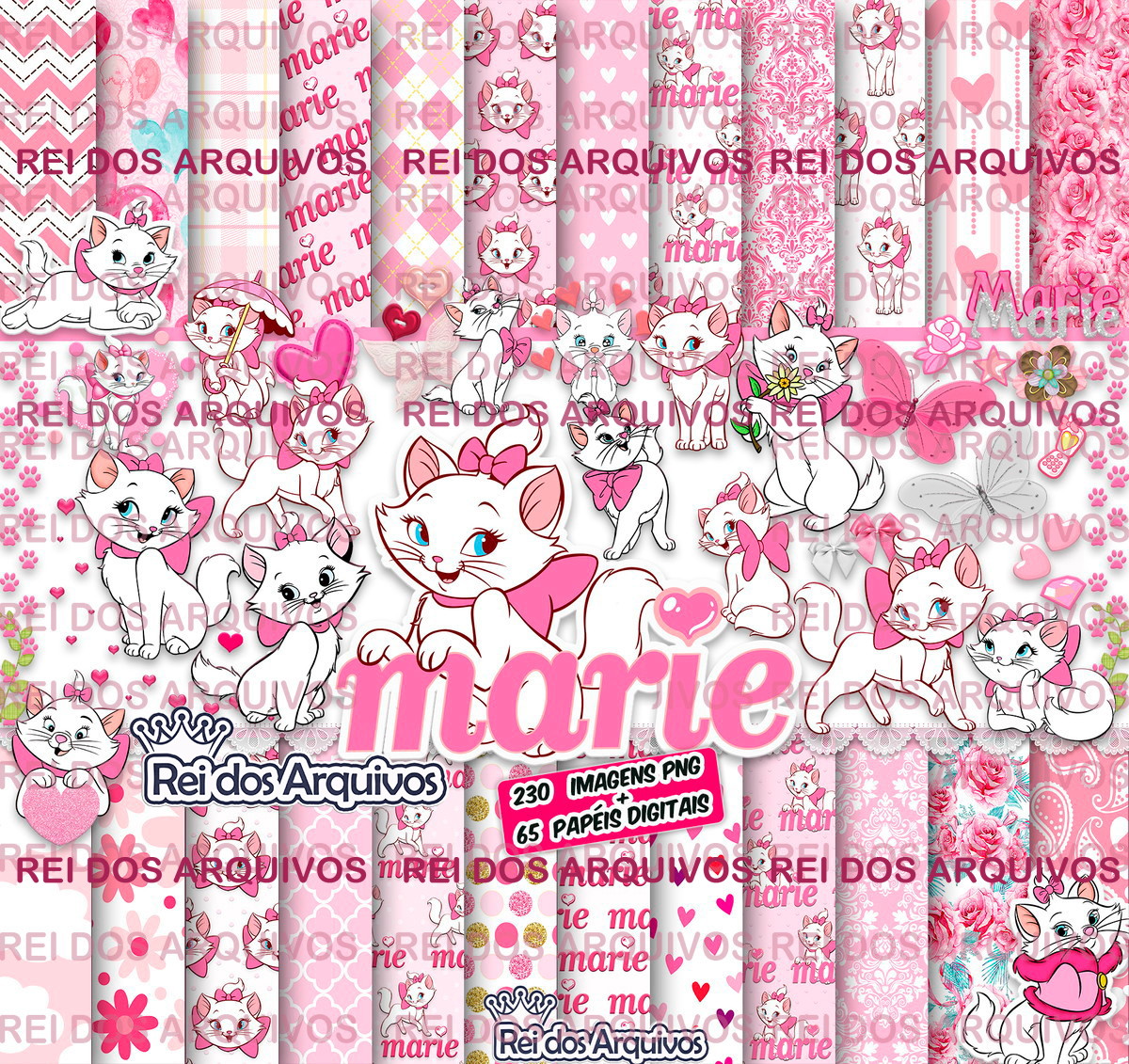 Kit digital Gatinha Marie