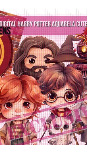 Kit Digital Harry Potter Aquarela Exclusivo