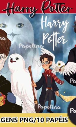 Kit Digital Harry Potter Aquarela