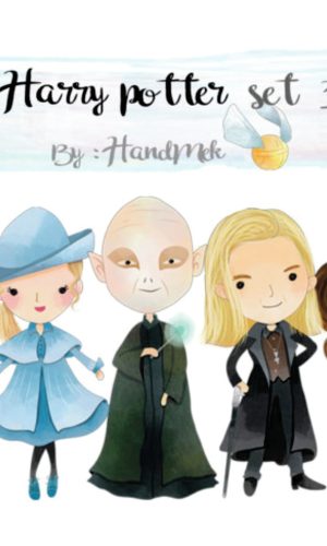Kit digital Harry Potter aquarelado