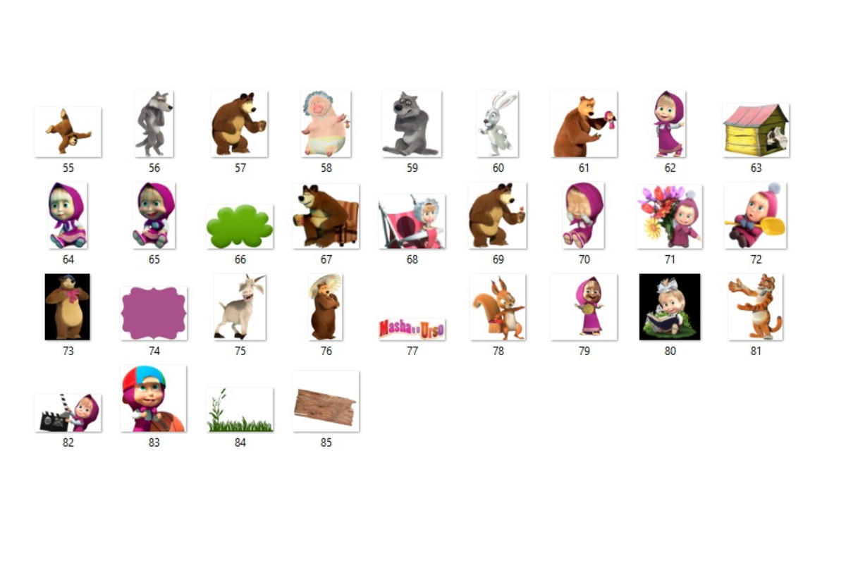 Kit Digital Masha e o Urso - Imagem 3