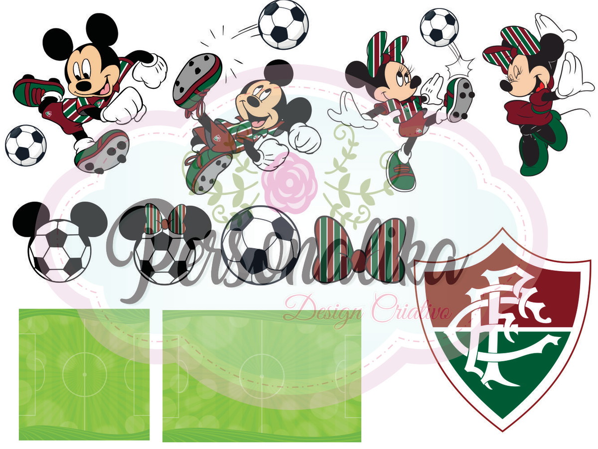 Kit Digital Mickey E Minnie Fluminense - Imagem 2