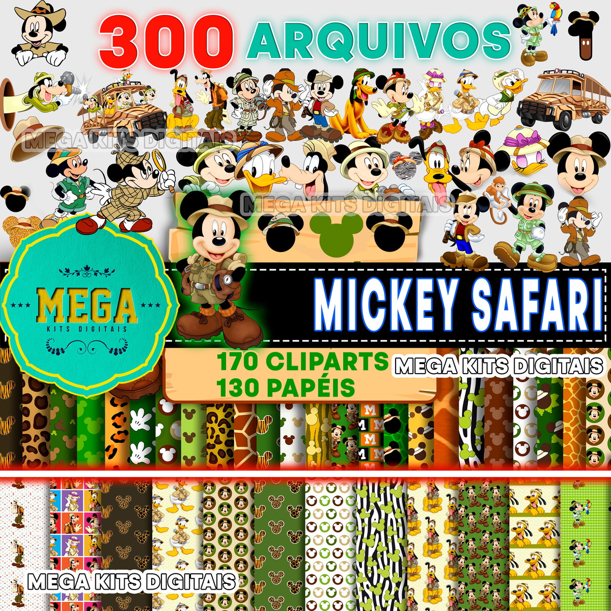 Kit Digital Mickey Safari