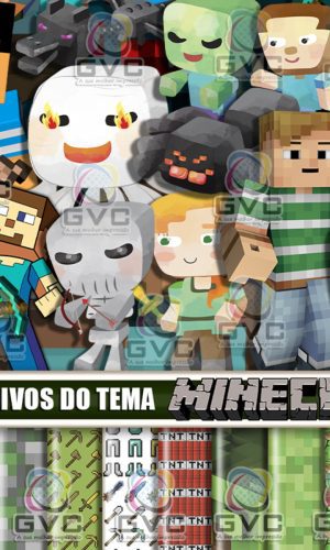 Kit Digital Minecraft Aquarela
