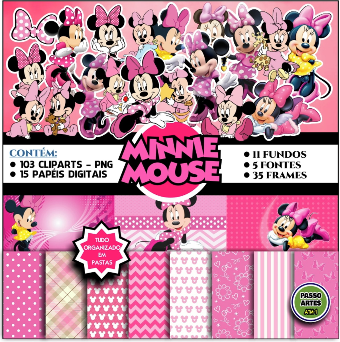 Kit Digital MINNIE ROSA