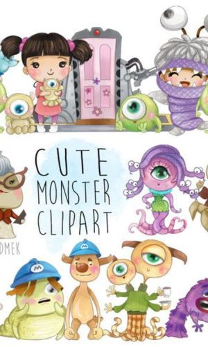 Kit Digital - Monstros S.a. Aquarela (cod. 0045)