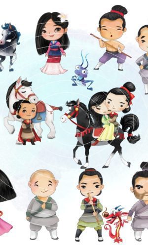 Kit Digital - Mulan Aquarela (cod. 0014)