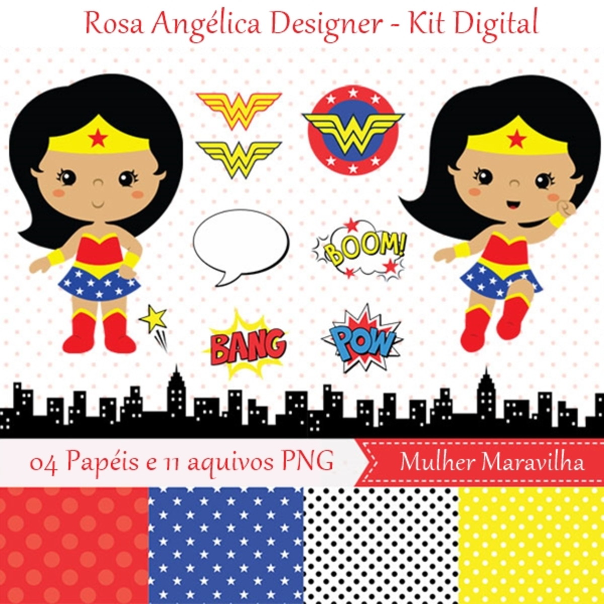 Kit Digital Mulher Maravilha