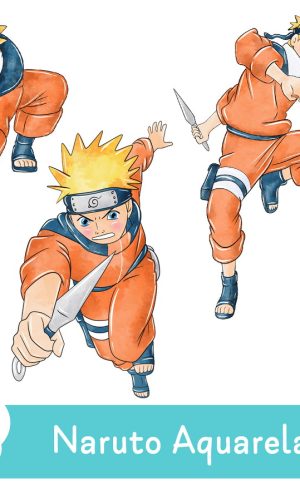Kit Digital - Naruto Aquarela