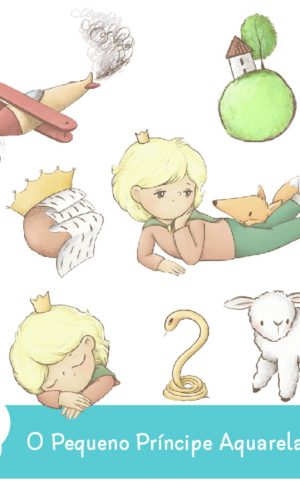 Kit Digital - o Pequeno Príncipe Aquarela 05
