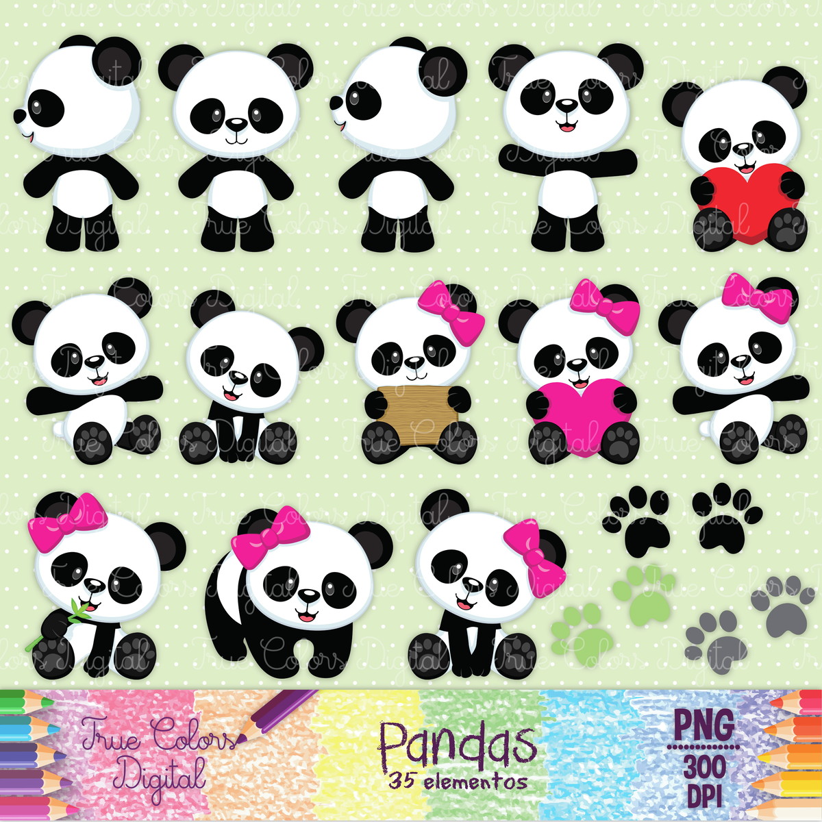 Kit Digital Pandas - Imagem 2