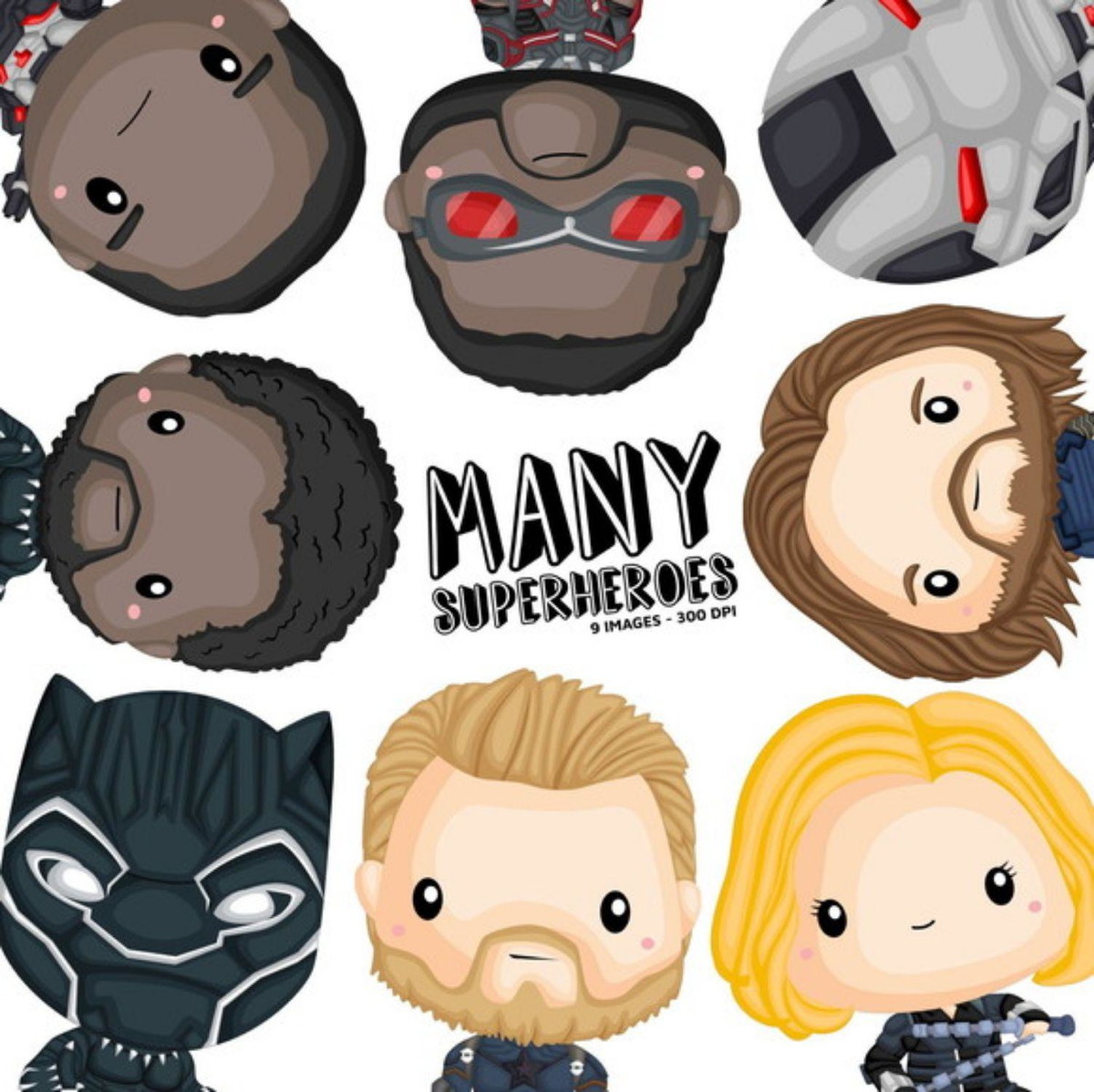 kit Digital Pantera Negra PNG- Scrapbook