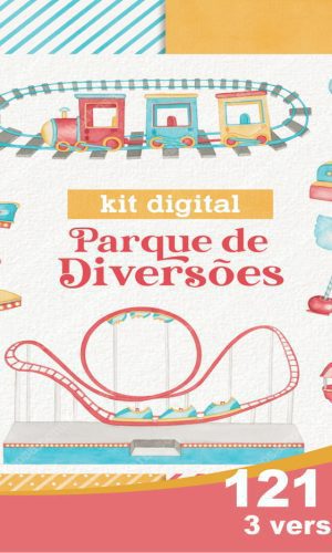 Kit Digital Parque de Diversões Aquarela