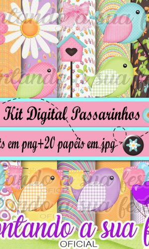 Kit Digital Passarinhos