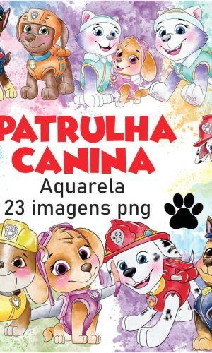 Kit Digital Patrulha Canina Aquarela