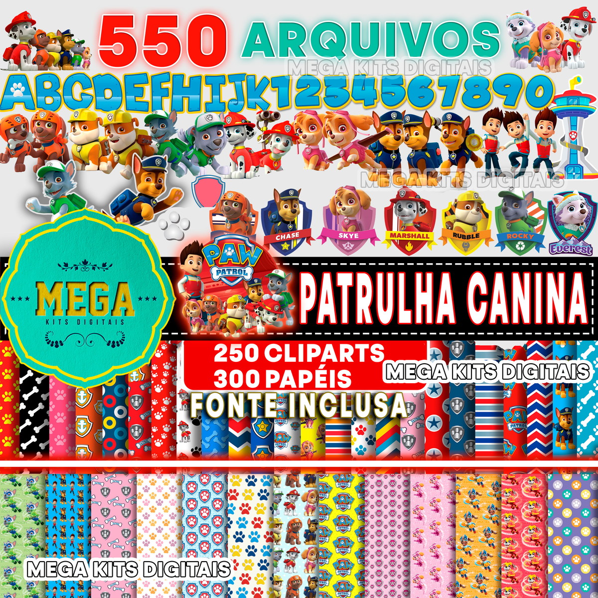 Kit Digital Patrulha Canina