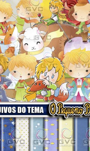 Kit Digital Pequeno Príncipe Aquarela