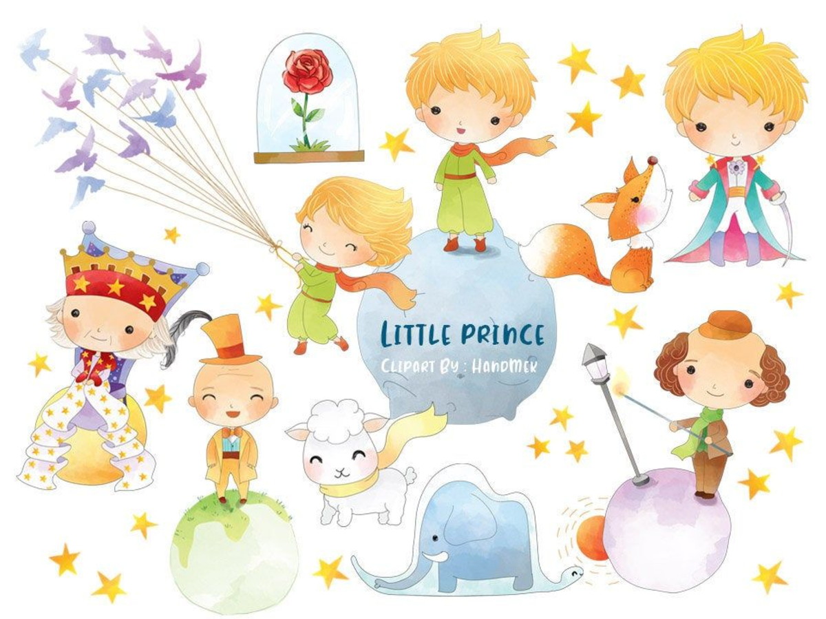 Kit Digital Pequeno Principe Aquarela - Imagem 2