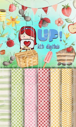 KIT DIGITAL PICNIC AQUARELADO 1