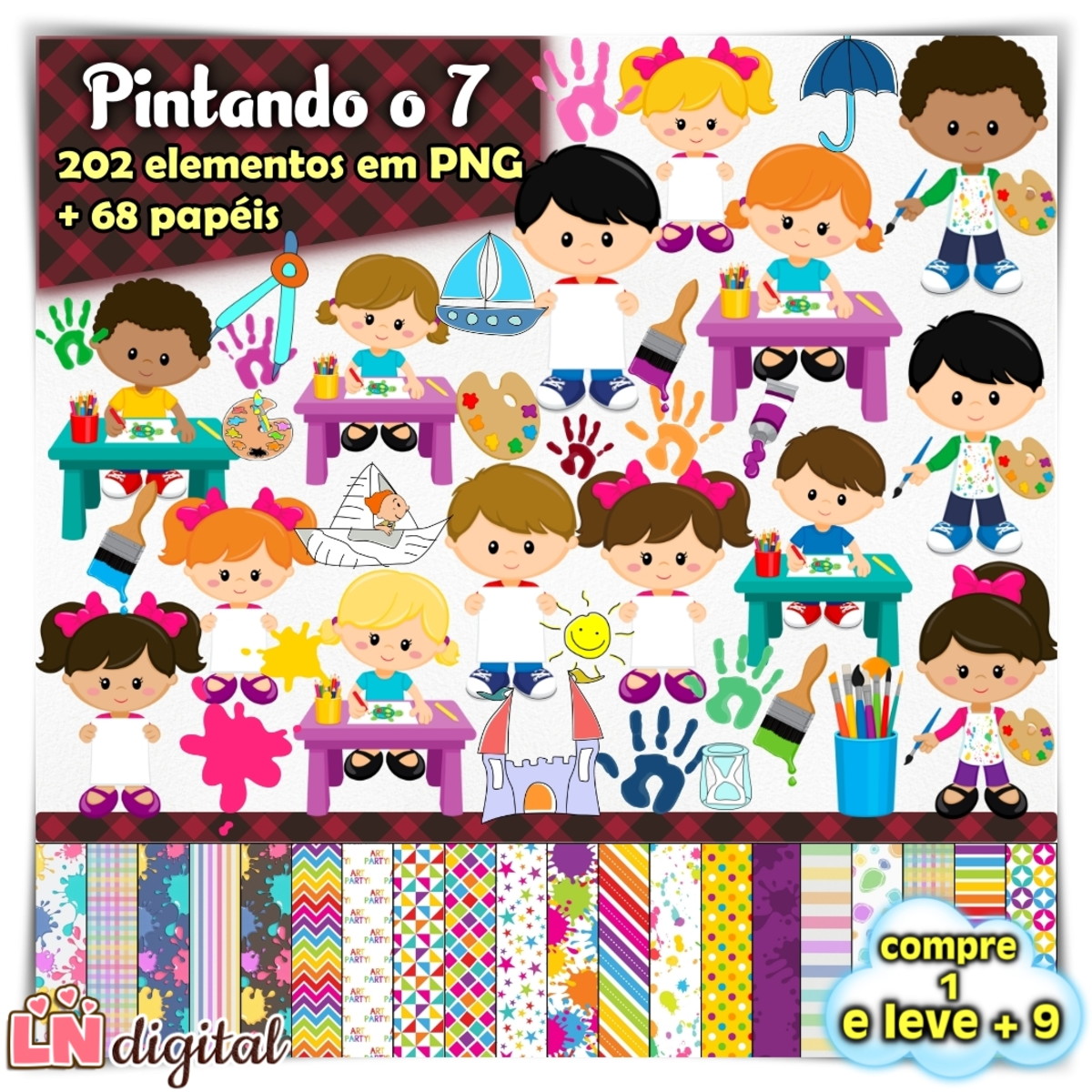 Kit Digital Pintando o 7